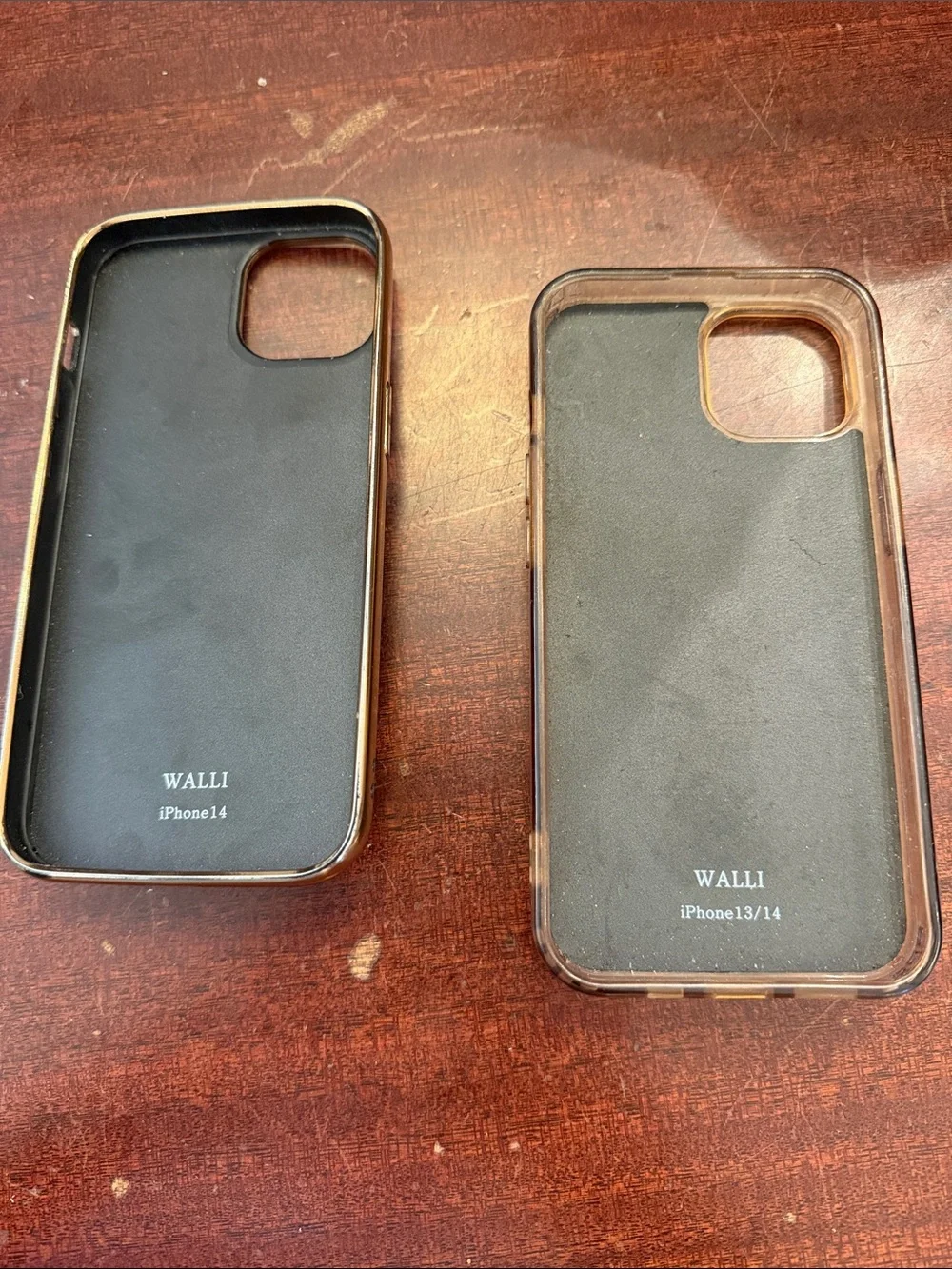 Walli - set of 2- Woven-Style Phone Case IPhone 13/14- Black and Light Blue
